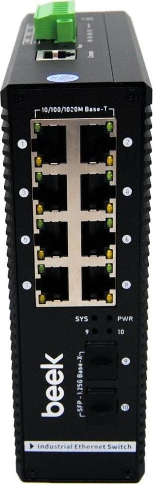 8ports Gigabit Industrial POE Switch with 2G SFP