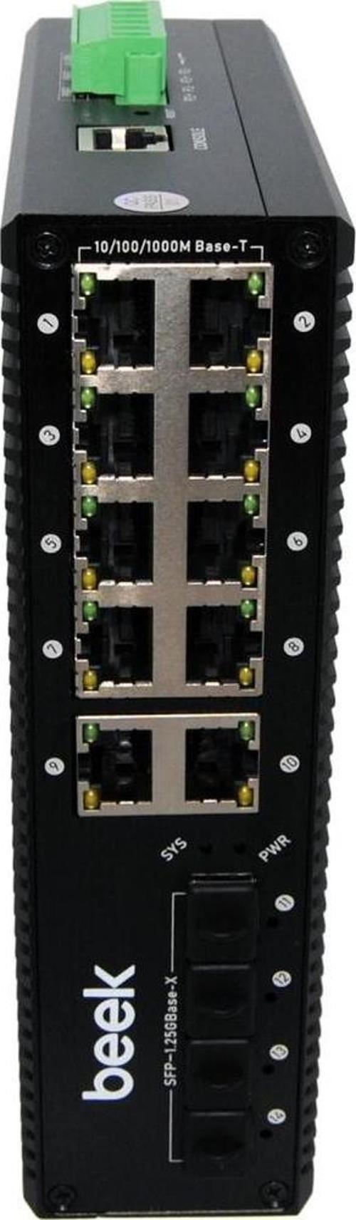 8ports Gigabit Industrial POE Switch with 4G SFP
