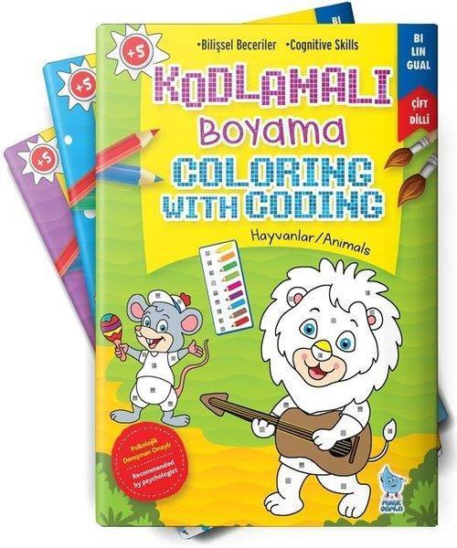 Kodlamalı Boyama - Hayvanlar - Taşıtlar - Mevsimler - Evim - Ailem