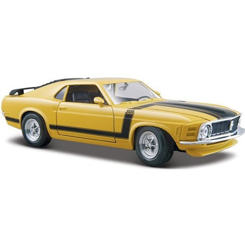 1970 Ford Mustang Boss 302 1:24 Sarı Model Araba