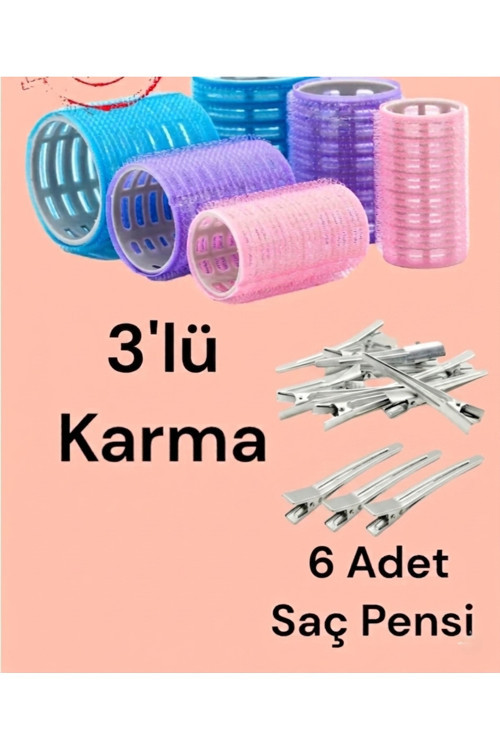 2 Adet L Boy Cırtlı Saç Bigudi