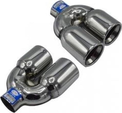 Universal Krom Egzoz Ucu Çift M Model Sol Çıkış 90×100 800-036Lr