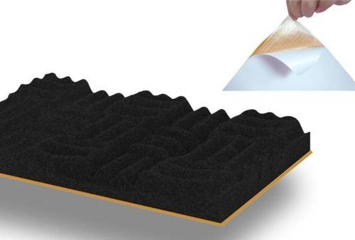 Yapışkanlı Yanmaz Akustik Sünger 40mm 50 Dns 100cmx100cm
