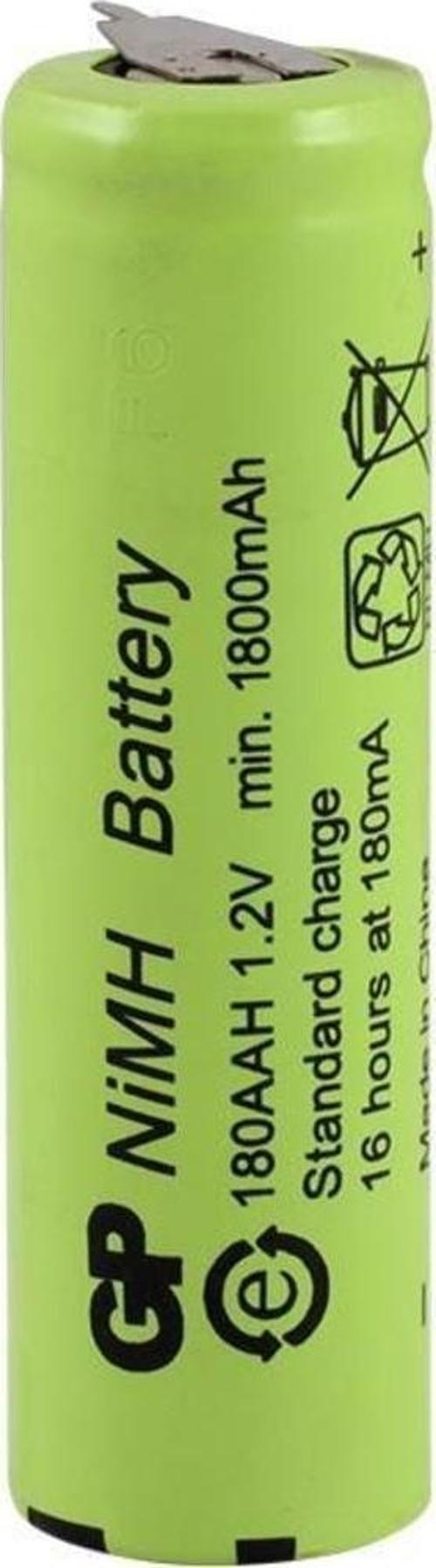 180AAH 1.2V 1800 mAh AA Size Ni-Mh Pil 2 Pinli