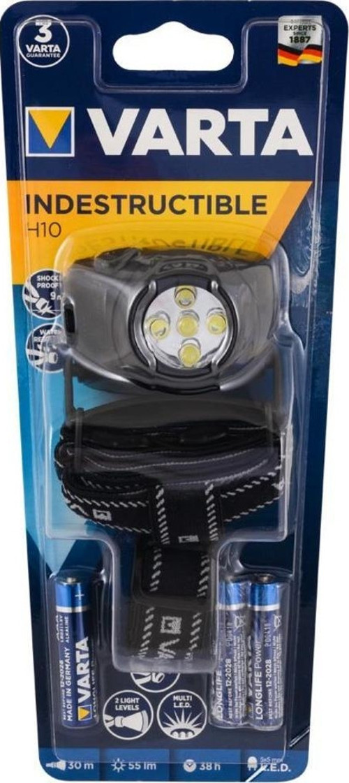 17730 Indestructible H10 Kafa Feneri 3AAA 5xLED