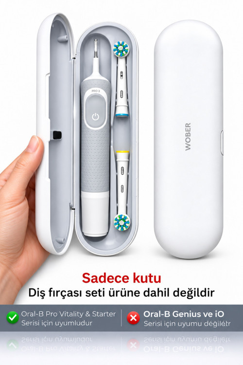 Oral-b Şarjlı Diş Fırçası Için Saklama Kabı/kutusu, Sadece Pro, Vitality Ve Starter Serisine Uyumlu!