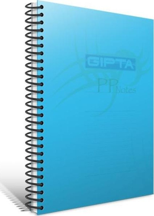 Spiralli Defter Eko Plastik Kapak Kareli 120 Yaprak A4 2036 (6 Lı Paket)