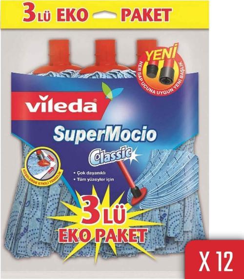 SuperMocio Klasik 3'lü Yedek Paspas 12'li Paket