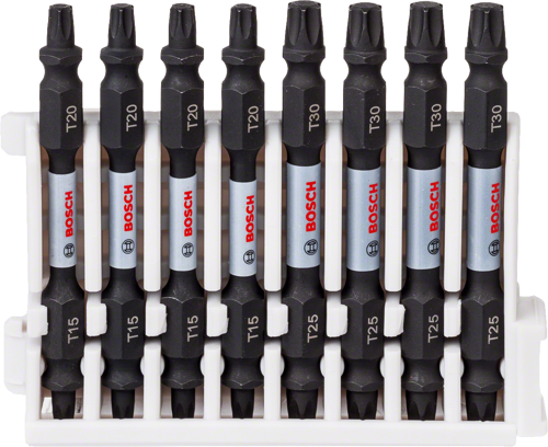 - Impact Control Serisi Çift Taraflı Vidalama Ucu 8'li T15/20x4 T25/30x4 *65mm