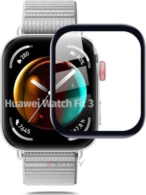 Huawei Watch Fit 3 Ekran Koruyucu Polymer Temperli Nano 0.5 mm Watch Ekran Koruyucu