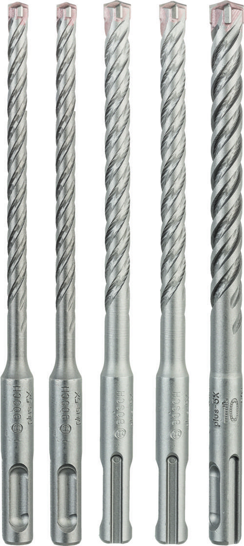 - SDS plus-5X Serisi Kırıcı Delici Matkap Ucu 5 Parça Set (6,6,8,8,10 x 160 mm)