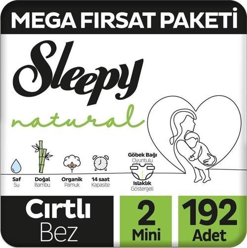 Natural 2 Numara Mini 192'li Bebek Bezi