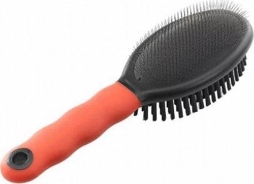 Plastik Saplı Çift Taraflı Kedi Ve Köpek Tarama Fırçası 6x22 Cm
