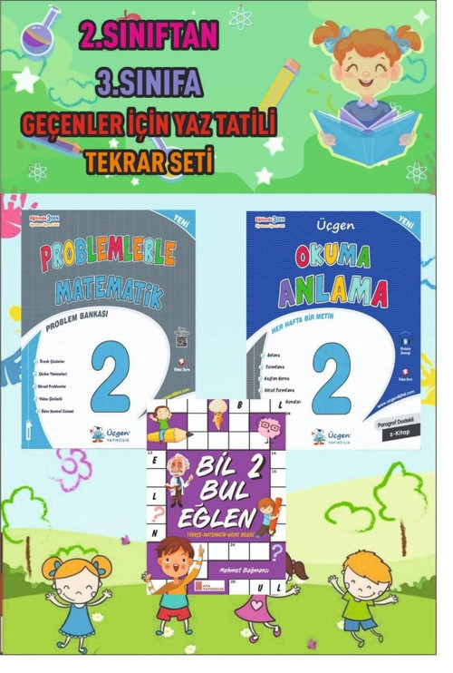 Üçgen 2. Sınıftan 3. Sınıfa Geçenler İçin Yaz Tekrar Seti