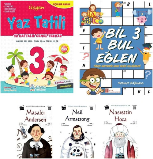 Üçgen 3. Sınıf Yaz Tatili 12 Haftalık Tekrar Seti