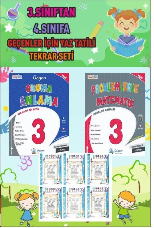 Üçgen 3. Sınıftan 4. Sınıfa Geçenler İçin Yaz Tekrar Seti
