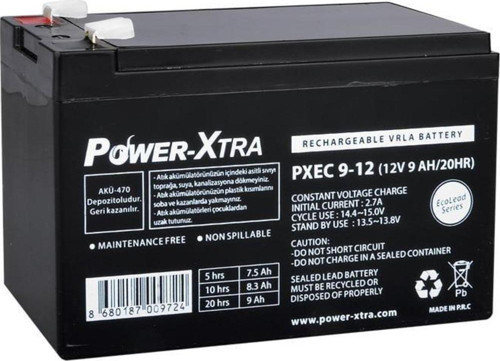 EcoLead Series - PXEC9-12 - 12V 9 Ah Kuru Akü
