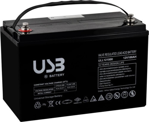 USB ULL100-12 12V 100 Ah Bakımsız Kuru Akü