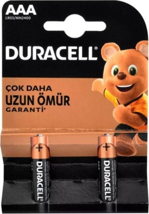 AAA Size Alkaline İnce Kalem Pil 2'Li