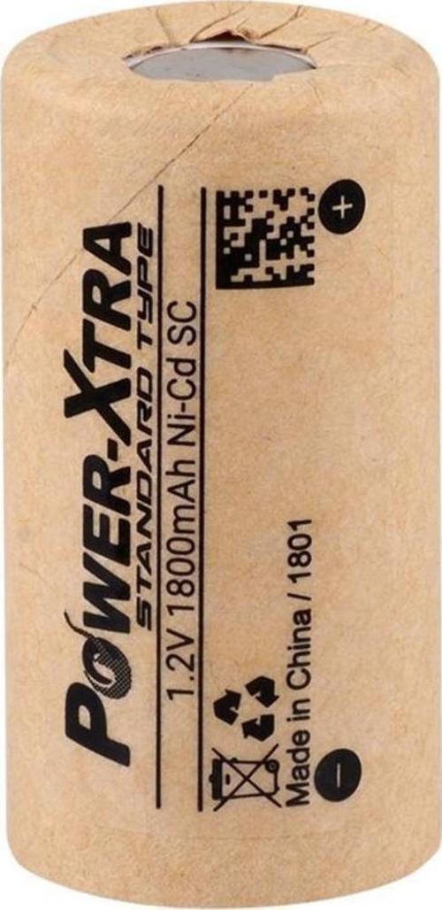 1.2V Ni-Cd SC 1800 Mah Kağıt Şarjlı Pil