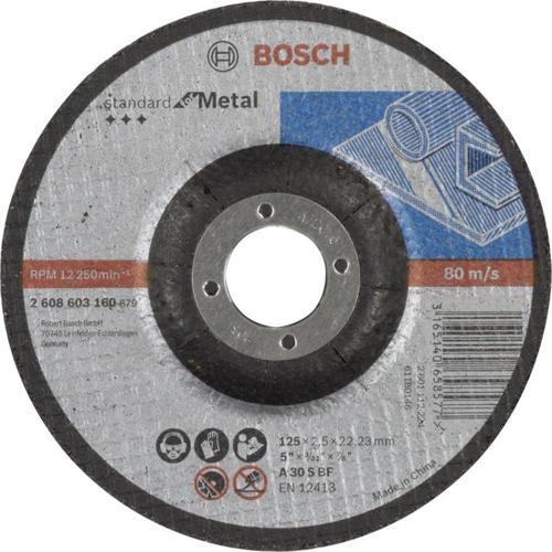 - 125*2,5 mm Standard Seri Bombeli Metal Kesme Diski (Taş)