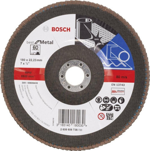 - 180 mm 60 Kum Best Serisi Metal Flap Disk