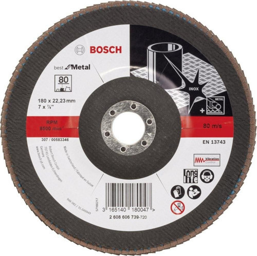 - 180 mm 80 Kum Best Serisi Metal Flap Disk