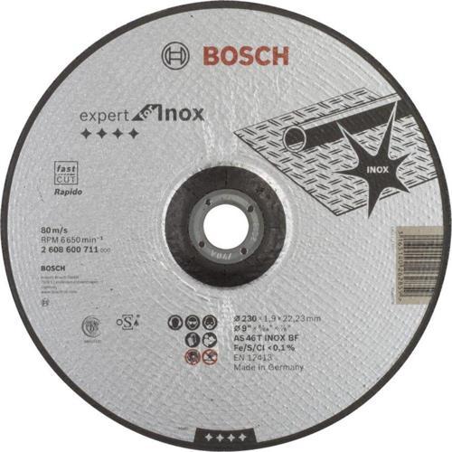- 230*1,9mm Expert Serisi Bombeli Inox (Paslanmaz Çelik) Kesme Diski (Taş) - Rapido