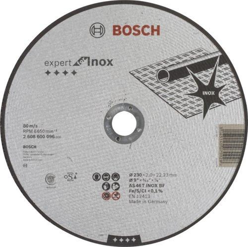 - 230*2,0 mm Expert Serisi Düz Inox (Paslanmaz Çelik) Kesme Diski (Taş)