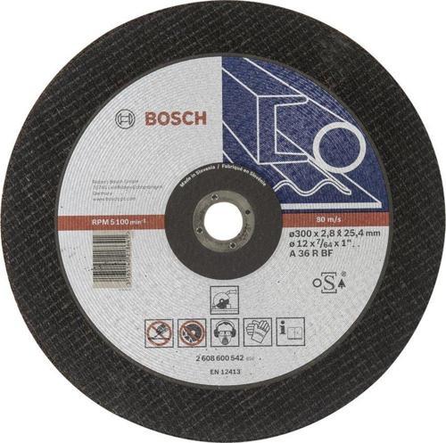 - 300*25,40*2,8 mm Expert Serisi Düz Metal Kesme Diski (Taş)