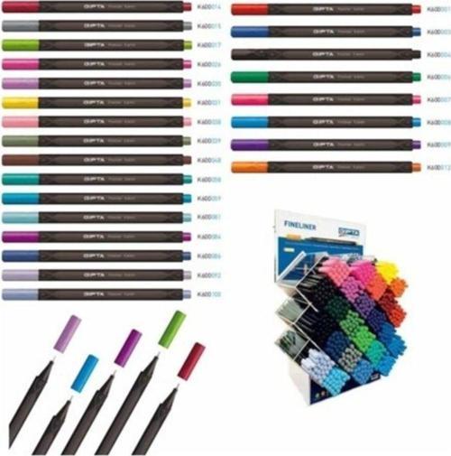 Fineliner 0.4 Mm Keçe Uç Kalem Üçgen 24 Renk (576 Lı Stand)