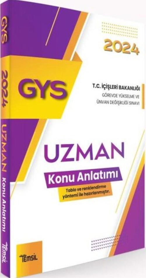 T.C. İçişleri Bakanlığı Görevde Yükselme ve Ünvan Değişikliği Sınavı Uzman Ünvanı Konu Anlatım Kitabı 