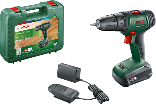 UniversalDrill 18 Tek Akülü Delme Vidalama Makinesi (1 x 1,5Ah)