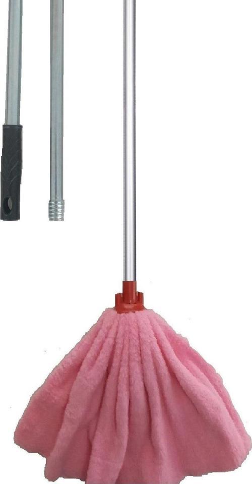 Paspas Fuşya Mop Metal Saplı Takım