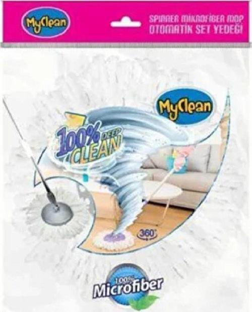 Mikrofiber Yuvarlak Mop Paspas Vileda Ucu 2 Adet