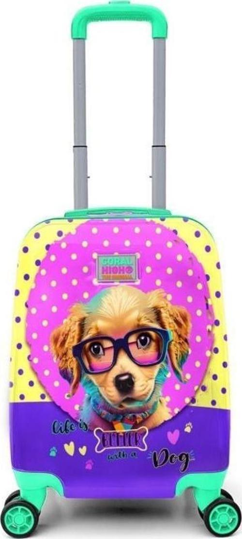 Kids Sevimli Köpek Desenli Çocuk Valizi 16771