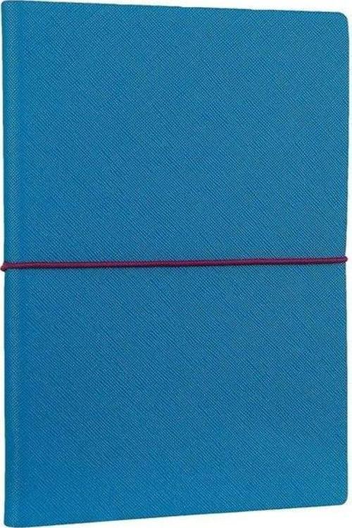 Smyth Elastic Fashion Çizgili Defter Mavi