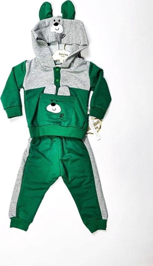 Donino Baby Ayıcık Baskılı Bebek Takım