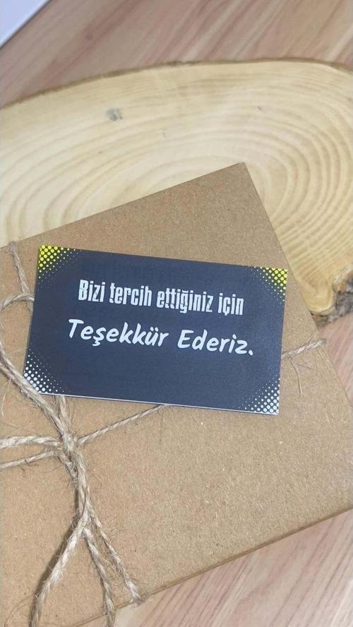 E-Ticaret Teşekkür Kartı 5 x 8 cm 100 Adet