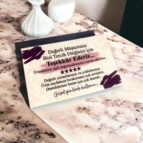 E-Ticaret Teşekkür Kartı 5 x 8 cm 100 Adet