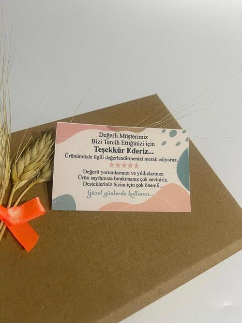 E-Ticaret Teşekkür Kartı 5 x 8 cm 100 Adet