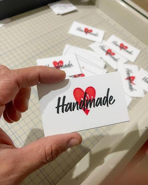 E-Ticaret Teşekkür Kartı Handmade Yazılı 5 x 8 cm 100 Adet