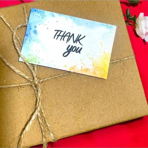 E-Ticaret Teşekkür Kartı Thank You Yazılı 5 x 8 cm 100 Adet