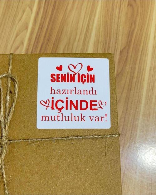 Eticaret Yapışkanlı Etiket 6 x 6 cm 500 Adet