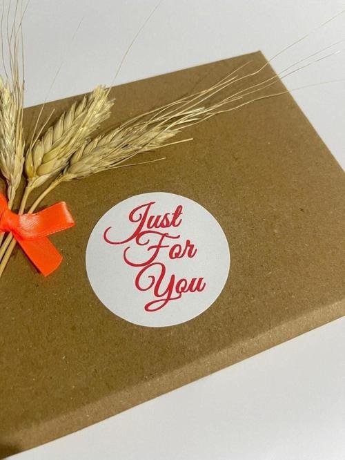 Just For You El Yazılı Yuvarlak Yapışkanlı Etiket 5 x 5 cm 100 Adet