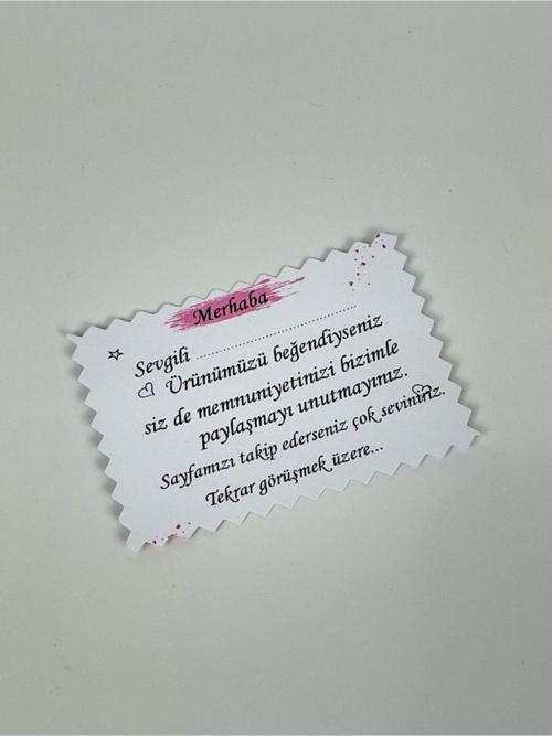 Sayfamızı Takip Ediniz Kartı-Not Kartı 5 x 7cm 50 Adet