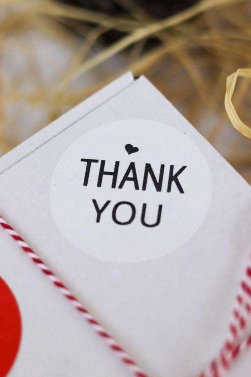 Thank You Yazılı Beyaz 40 Mm Yuvarlak Yapışkanlı Sticker Etiket 120 Adet