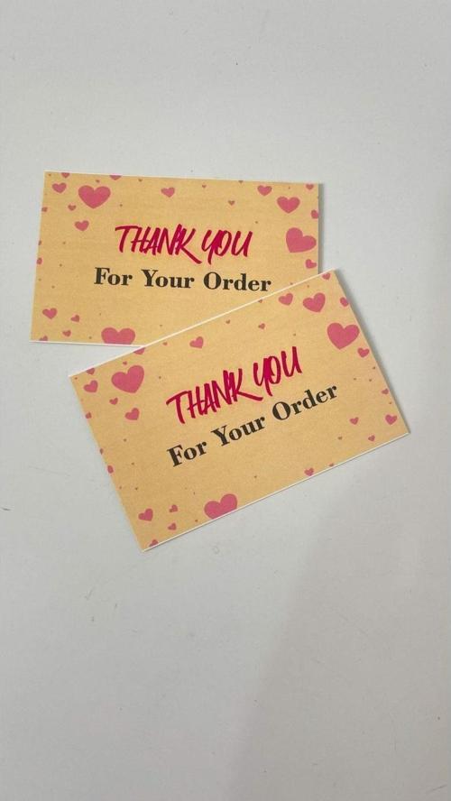 Thank You Yazılı Teşekkür Kartı 5 x 8 cm 50 Adet