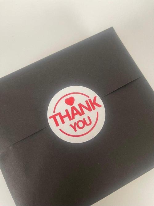 Thank You Yuvarlak Kırmızı Etiket 5 cm 100 Adet