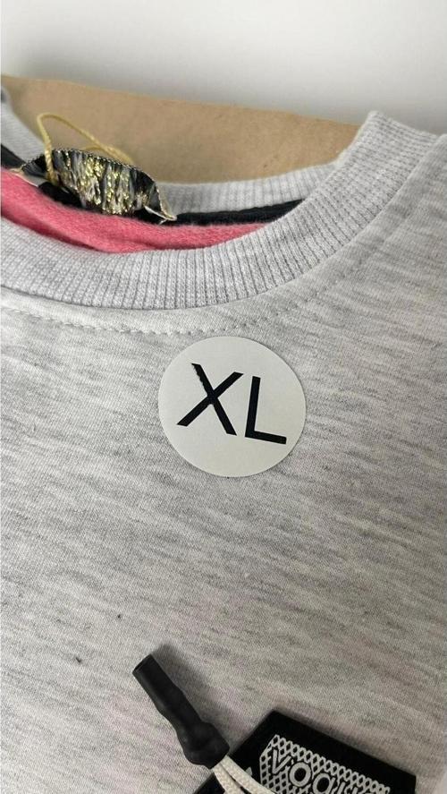 x l Beden Etiketi Yuvarlak Yapışkanlı 3 x 3 cm 150 Adet